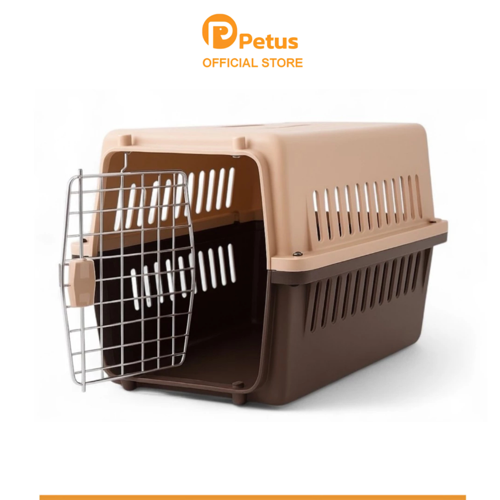 กล่องพกพาสัตว์เลี้ยง Petus แข็งแรง ปลอดภัย มาตรฐานสากล พาหมาแมวเดินทางสะดวก