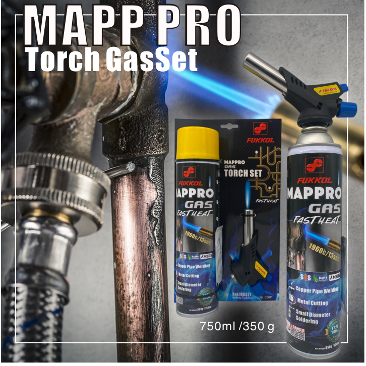 ชุดตะเกียงเชื่อมแก๊ส FUKKOL Mappro, ชิ้นส่วนแก๊ส Eagle gas Tirger, แก๊สเชื่อมอากาศ, แก๊สเครื่องปรับอากาศ, แก๊สติดตั้งตู้