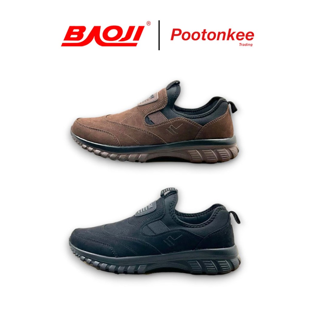 BAOJI บาโอจิ รุ่น BJM 668 รองเท้าผ้าใบ รองเท้าอีซี่ออนผู้ชาย