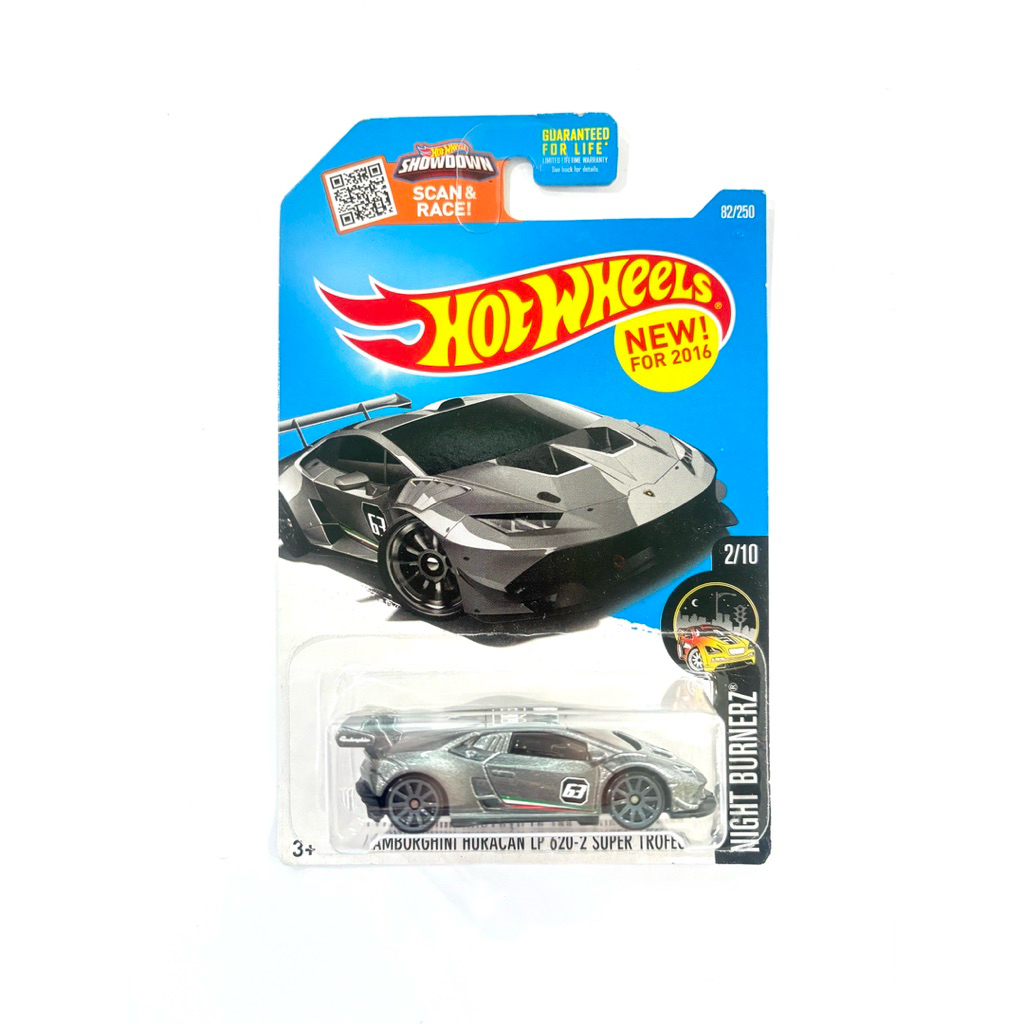 Hot Wheels | LAMBORGHINI HURACAN LP 620-2 SUPER TROFEO ~ สีเทา | 🇺🇸เป็นสินค้าแพคอเมริกา✈️| 📦สินค้ามี