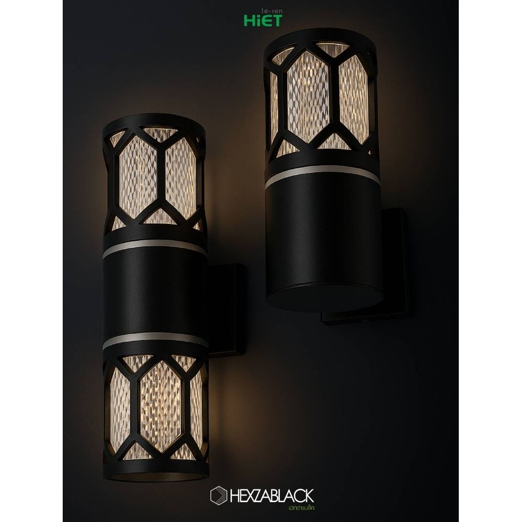 New Hiet โคมไฟติดผนัง โคมไฟภายนอก กันฝุ่นกันละอองน้ำ ส่องขึ้น-ลง