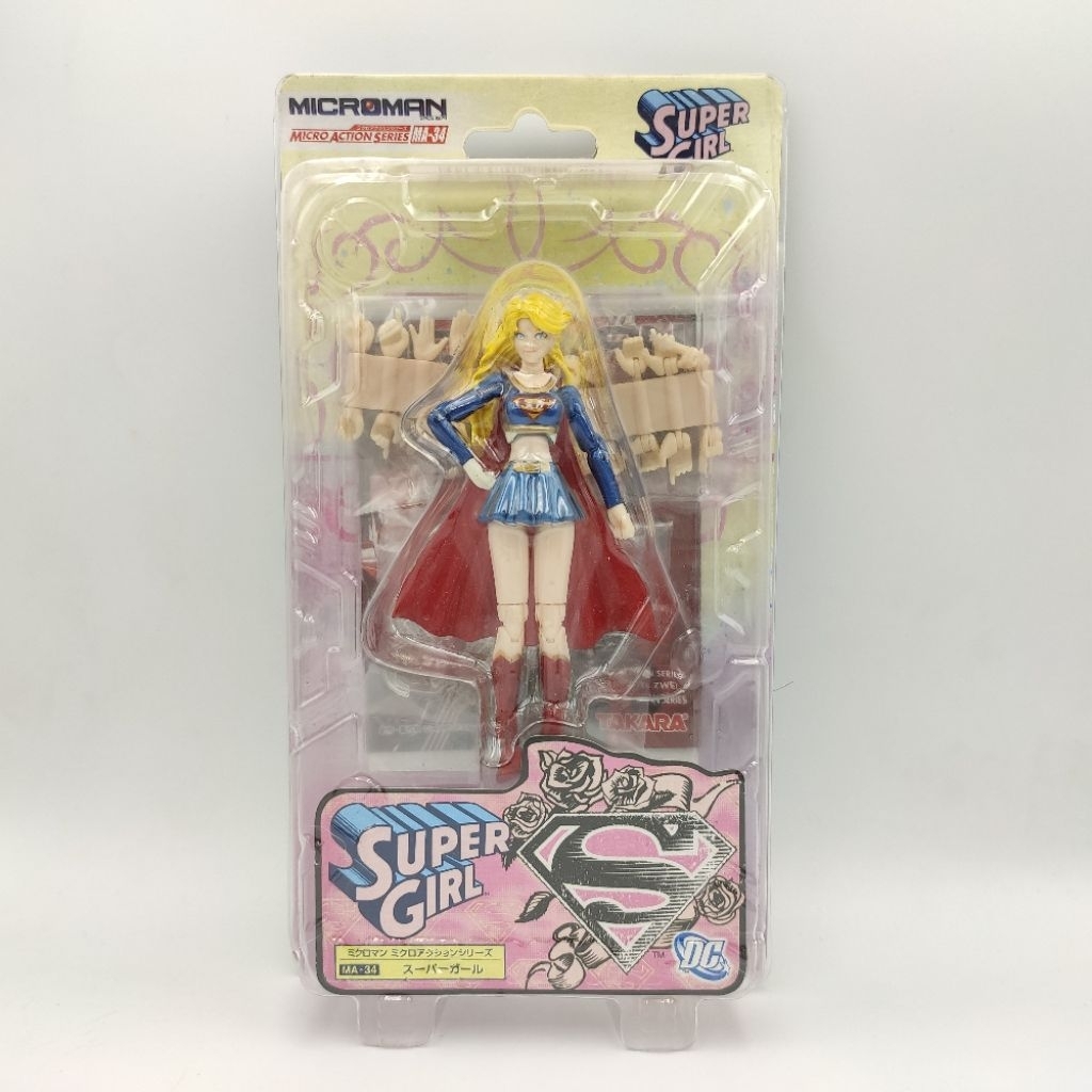 Takara 2006 SuperGirl (Comic Ver.) Microman Micro Action Series MA-34 Action Figure 3.5"