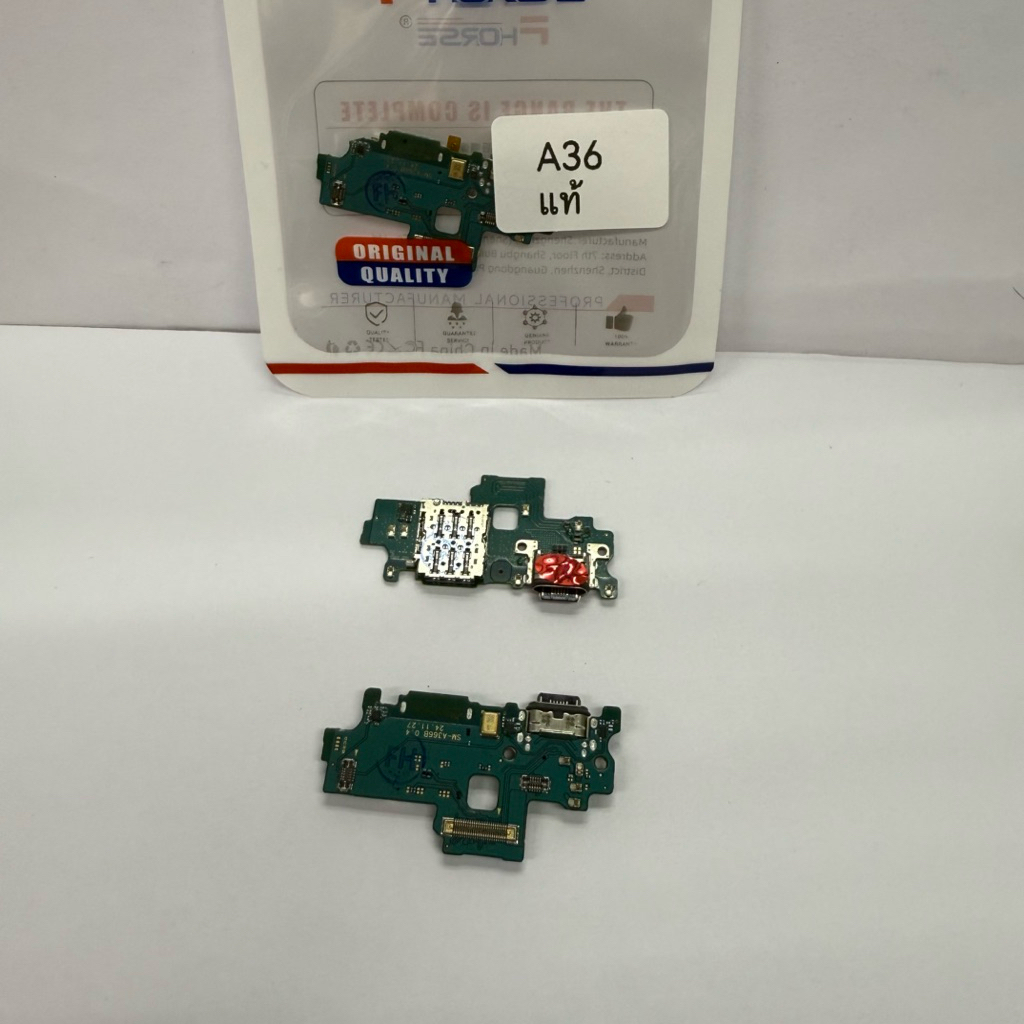 เเพรชาร์จ เข้ากันได้กับบอร์ดแท่นวาง Samsung A36 5G, เเท้ A336B, A3660, พอร์ต USB สำหรับชาร์จ และสายไมโครโฟน