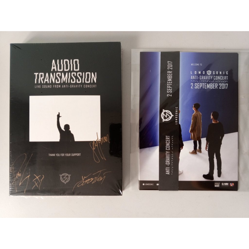 CD Lomosonic AUDIO TRANSMISSION Live Sound From Anti-Gravity Concert + โปสการ์ดสมาชิกวง สภาพมือ1 แกะ