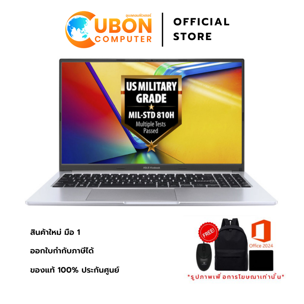 ASUS VIVOBOOK 15 X1505VA-OLED529WA NOTEBOOK (โน้ตบุ๊ค) INTEL CORE I5-13420H / 16GB / 512GB / WIN11+O