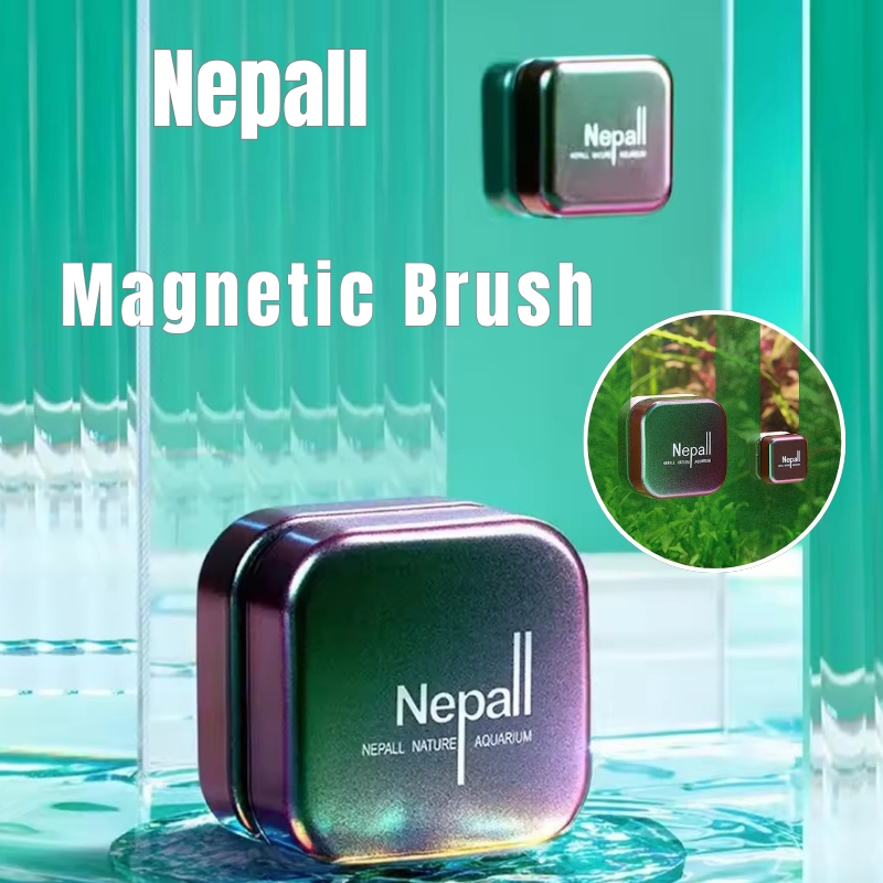 แปรงแม่เหล็กขัดตู้ปลา Nepall Magnetic Brush - แปรงขัดตู้ปลา แปรงแม่เหล็กทำความสะอาดตู้ปลา แปรงขัดสาห