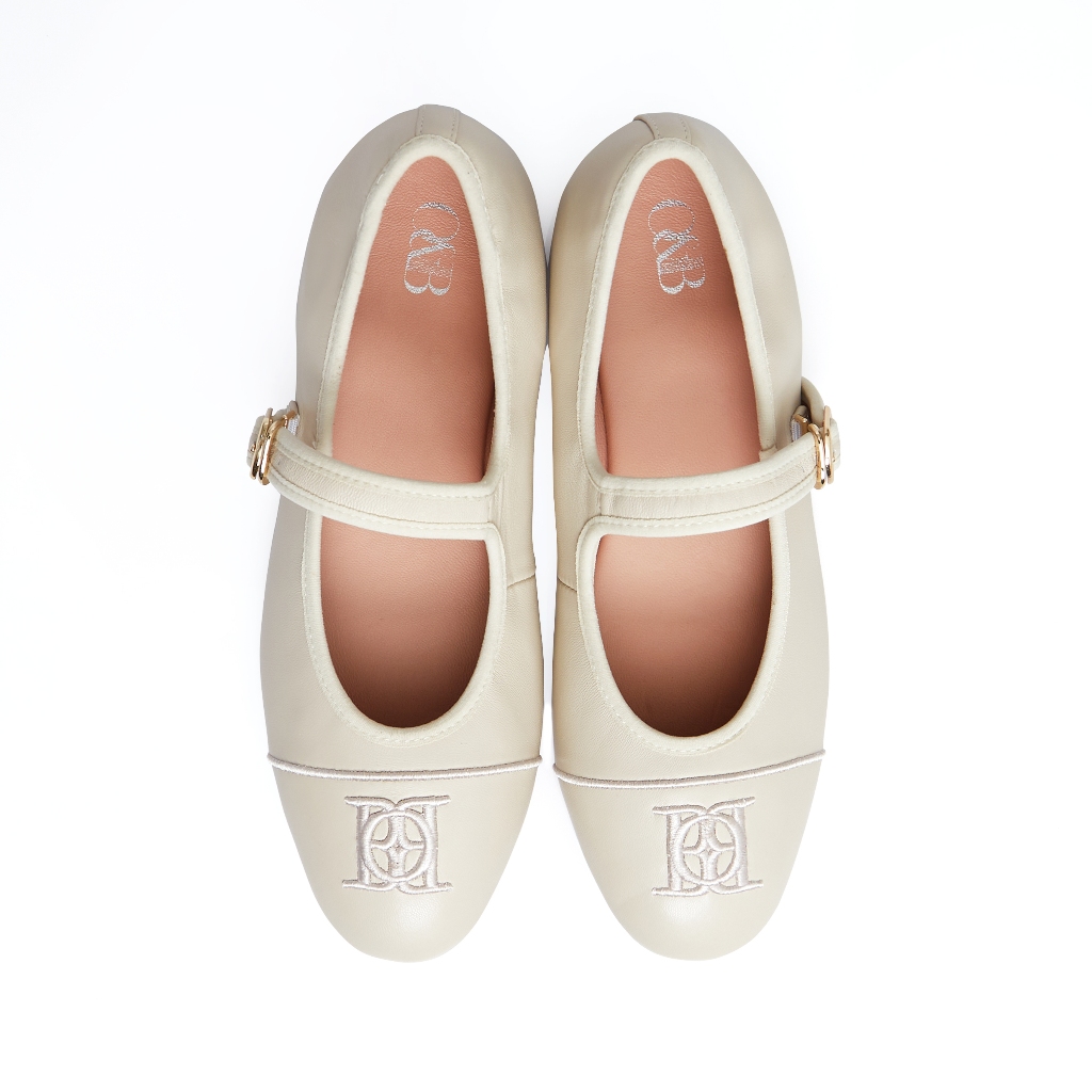 O&B รองเท้าหนังแกะ รุ่น MARY FLATS IN FAIR-11275SS00160F_F5BEXX
