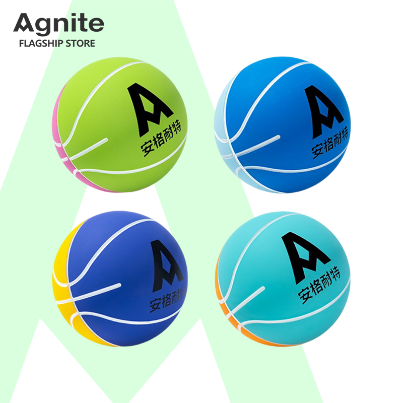Agnite ลูกบอล ลูกบอลเด็ก ลูกบอลของเล่น นิ่ม ปลอดภัย ไม่เป็นอันตราย ไม่ต้องเติมลม Rubber Bouncing