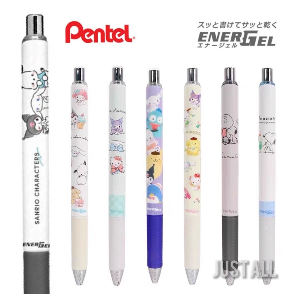 [24FDH/2025] Pentel Energel ปากกาหมึกเจลสีดำ ขนาด 0.5mm