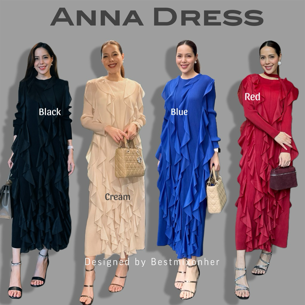 Anna Dress | Code 23141 ชุดเดรสพลีท