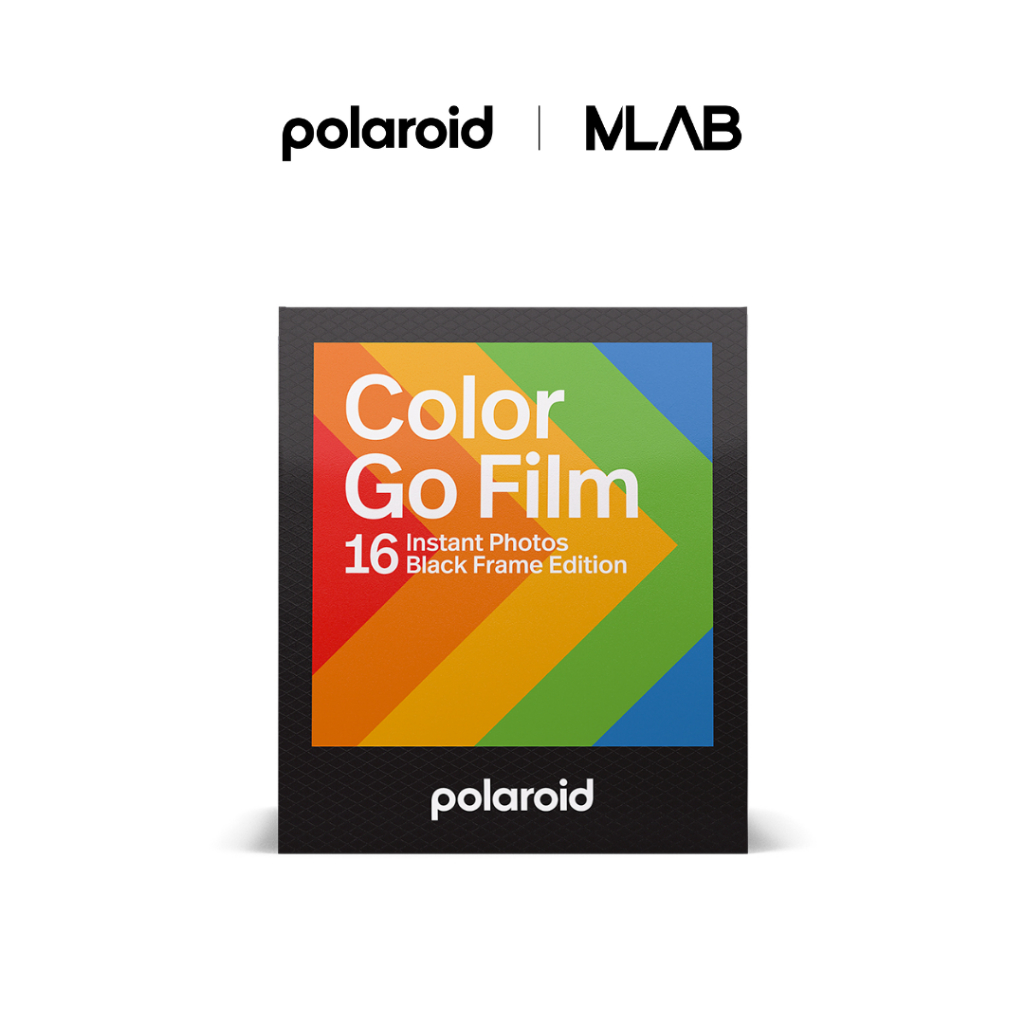 [Polaroid] Polaroid Go Color Film ฟิล์มสี ฟิล์มโพลารอยด์ (แพ็คคู่ 16 ภาพ) - Black Frame กรอบสีดำ
