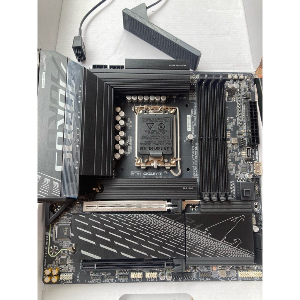 aorus b860m elite wifi6e (1851) สภาพสวยมาก ไม่มีตำหนิ ปกติทุกอย่าง ประกัน advice 7/28 รองรับ intel c