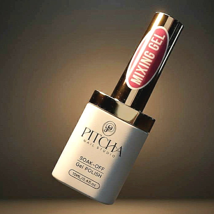 น้ำยาฟุ้งสีเจล PITCHA Mixing gel เบลนด์สีลายหินอ่อน เล็บลายเต่ากระ blooming gel