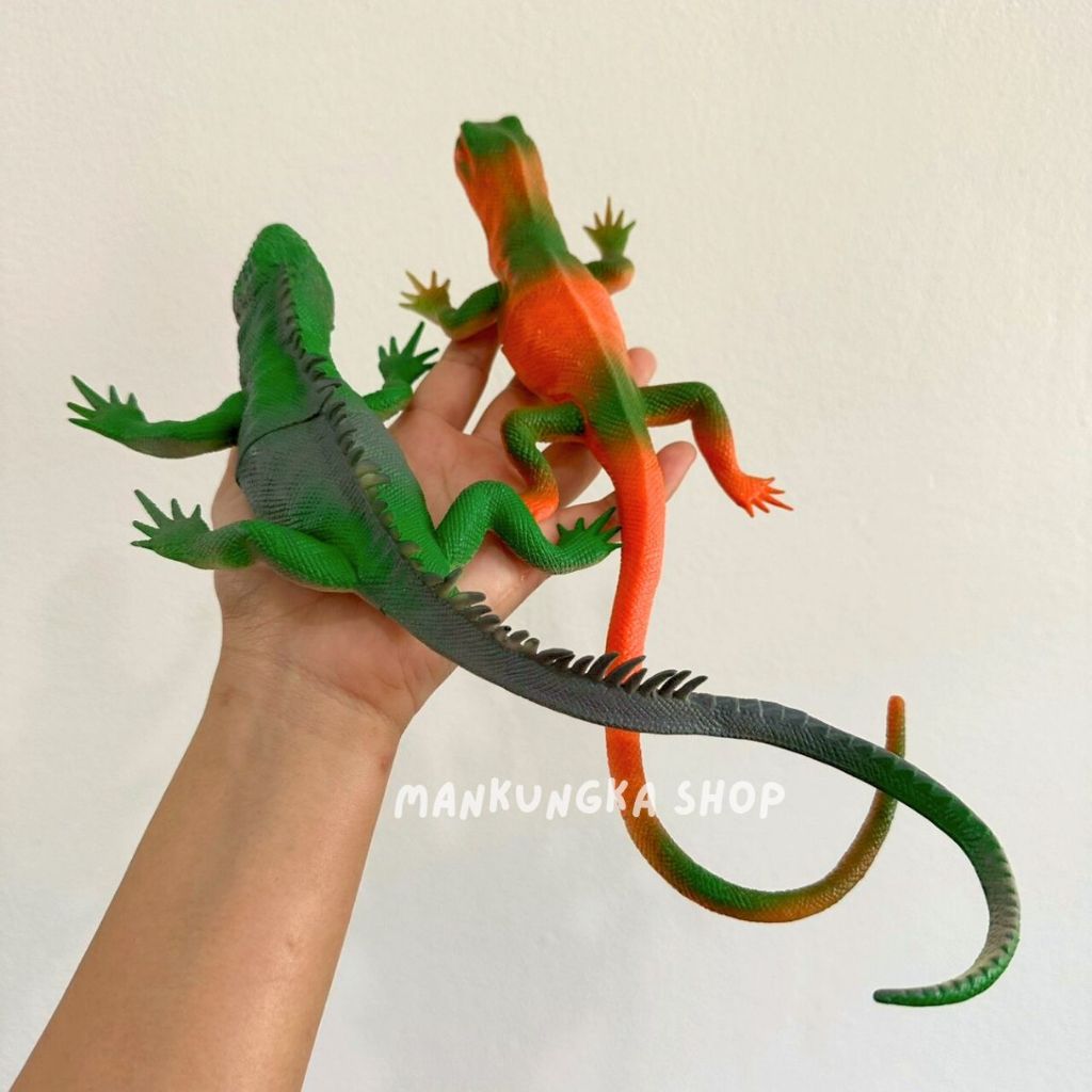 (ขนาดหัว-หาง 8-9 นิ้ว) กิ้งก่า สัตว์เลื้อยคลาน สัตว์ปลอม ของเล่นปลอม ของเล่นแกล้งคน ของเล่นเด็ก - รูปที่ 7