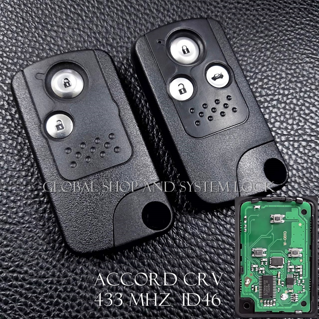 รีโมท Honda Accord CRV​ พร้อม Logo Honda ดำ+แดง