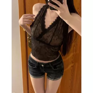SuperCandy🌷Moonlight Lace Top – ซีทรูลูกไม้ สายฝอแต่ละมุนมาก!