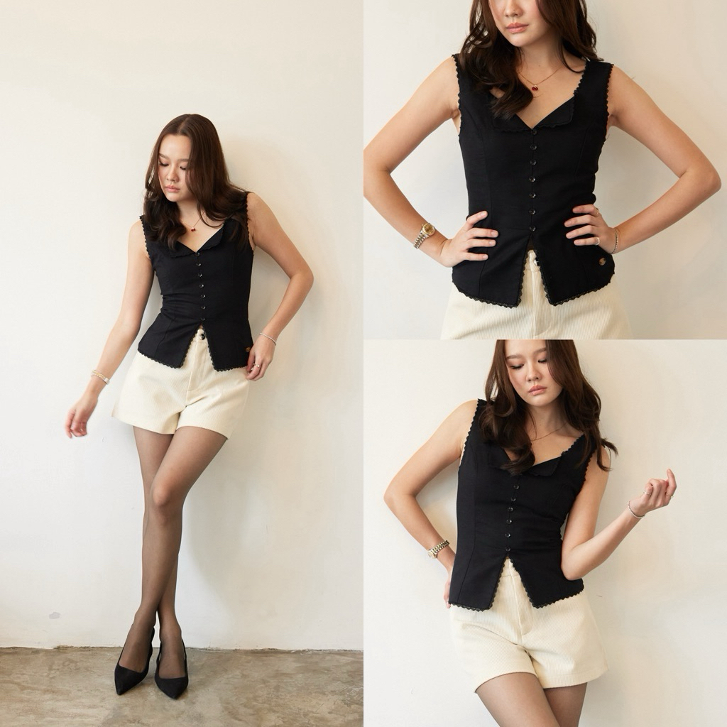 ส่งต่อ maddie top Swana.ss sz.M สีดำ 🖤🖤🖤