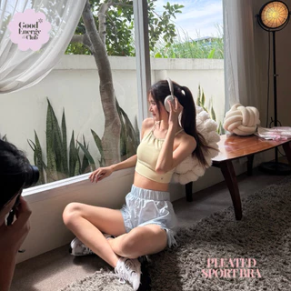GOOD ENERGY CLUB - PLEATED SPORT BRA[8310] สปอร์ตบราออกกำลังกาย ชุดโยคะ พิลาทิส (10A-10D)