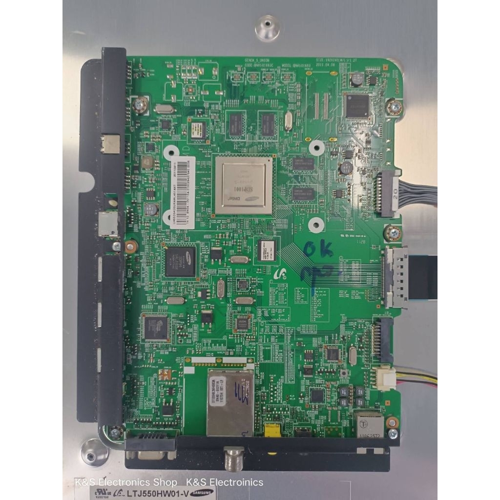 Mainboard Samsung UA55D6400UR , UA55D6400UN พาร์ท BN41-01683C , BN94-05100Aอะไหล่แท้/ของถอดมือสอง รั