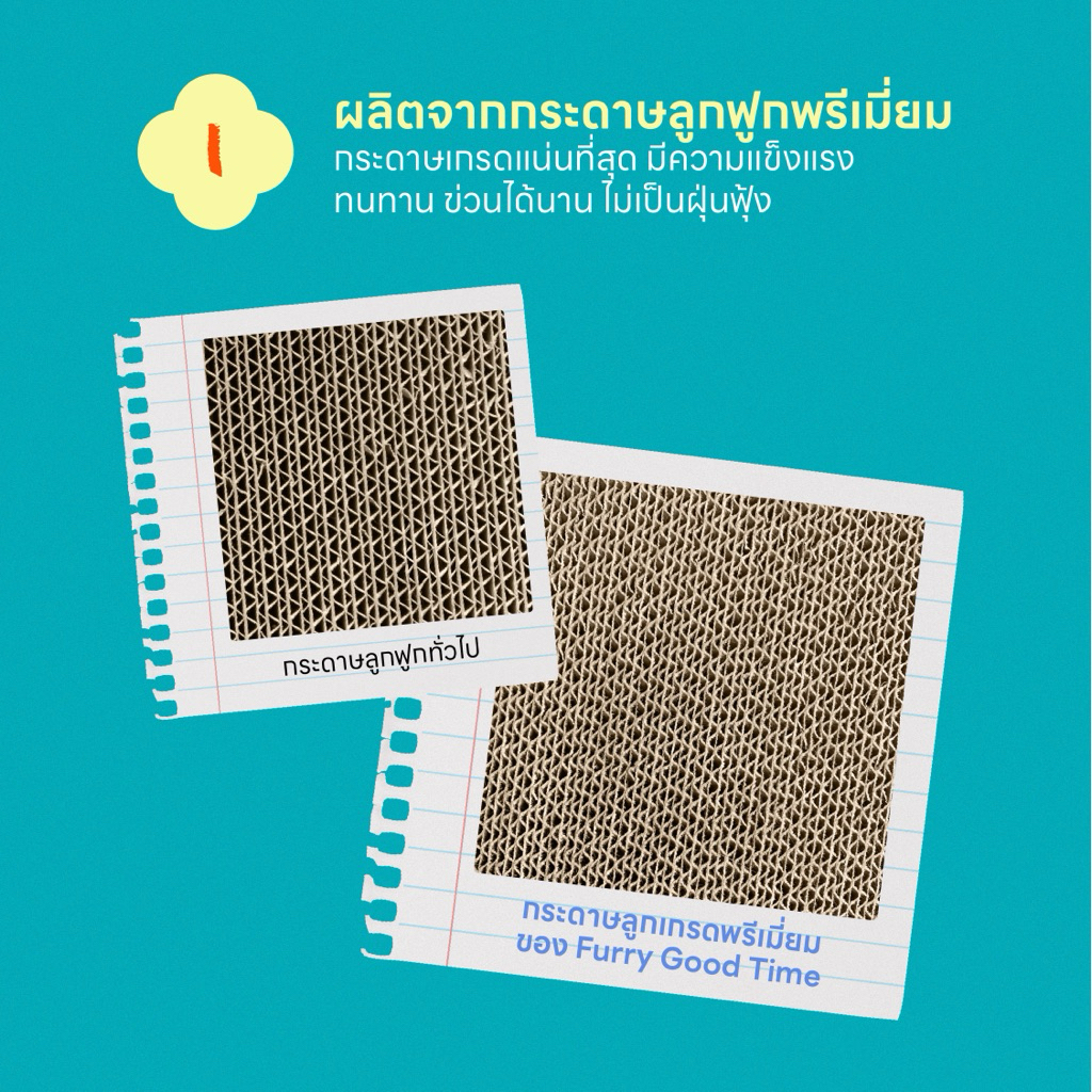 ที่ลับเล็บแมวพรีเมียม ไร้ฝุ่น รุ่นเต็นท์ กระดาษแน่นพิเศษ ปลอดภัย Furry Good Time : Cat Scratcher ราคา ถูกที่สุด ดีลบีเคเค แกลเลอรีภาพที่ 6