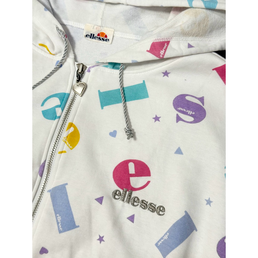 เสื้อกันหนาว แบรนด์ ellesse🩷🩵💜💚💛(อก 46 เอวจั๊ม 33 ยาว 23 นิ้ว)