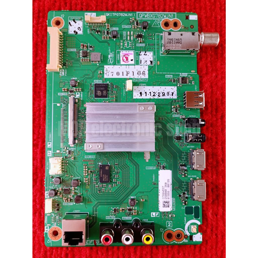 เมนบอร์ด SHARP  2T-C40AE1X พาสบอร์ด QPWBXG782WJ1N