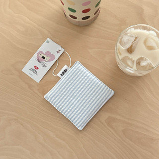แผ่นรองแก้ว / Hihibye Coasters Blue (size : 9x9 cm)
