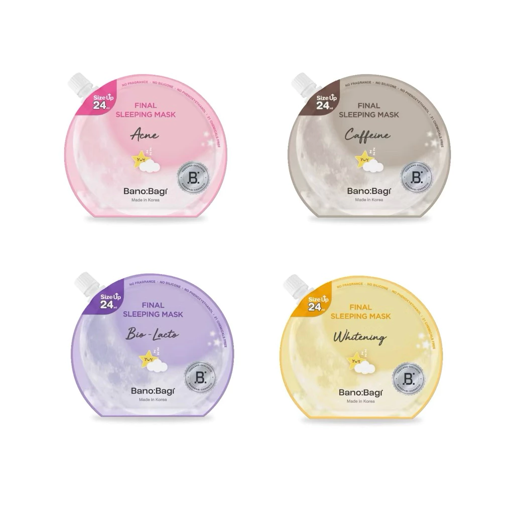 🚗[ส่งฟรี/มีโค้ดลด]🚗❣️ BANOBAGI Final Sleeping Mask บาโนบากิสลีปปิ้งมาสก์ 4 สูตร