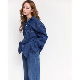 AMR DE SAISON ( AIMER ) - Oversized Shirt in Indigo Denim