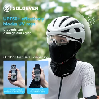 【TH】SOLOEVER Balaclava Face Mask PM2.5 แห้งเร็วและระบายอากาศได้ดี หน้ากากปั่นจักรยาน Professional UV