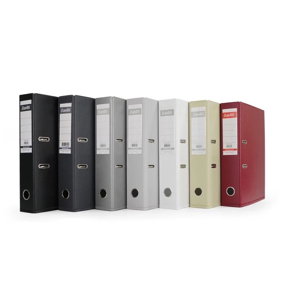 Bantex แฟ้ม แฟ้มใส่เอกสาร แฟ้มใหญ่ ขนาด A4 กระดาษแข็งหุ้มปก PP สันกว้าง แข็งแรง ล็อกแน่น File