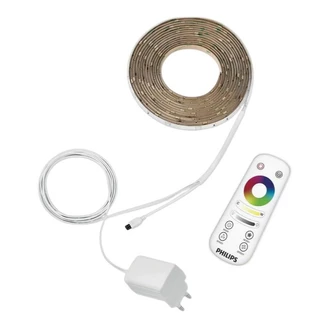 Philips Lighting LED Strip RGBIC รุ่น Action ไฟเส้นเปลี่ยนสีได้หลากสีในเส้น 18โหมด ยาว 5เมตร มีรีโมท