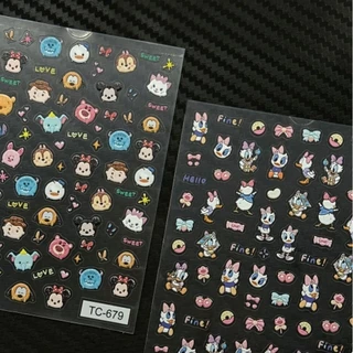 พร้อมส่งจากไทย!!! สติกเกอร์ติดเล็บ สติกเกอร์ลายนูน สติกเกอร์ 5D ลายDisney สติกเกอร์ตกแต่ง ติดสมุดหรือสิ่งของก็น่ารัก