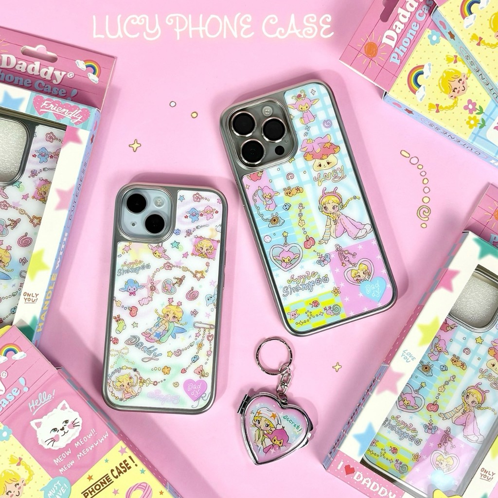 DADDY | Daddy Magnetic iPhone Case เคสโทรศัพท์ แบบแม่เหล็ก สำหรับไอโฟน ลาย Lucy สุดน่ารัก