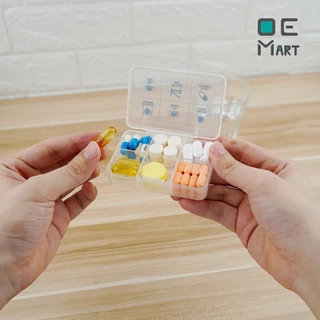 กล่องใส่ยา 6 ช่อง ตลับยา ODDEVEN พร้อมส่ง ตลับยาแบบพกพา ตัวหนังสือภาษาไทยชัดเจน Food Grade BPA Free OE Mart
