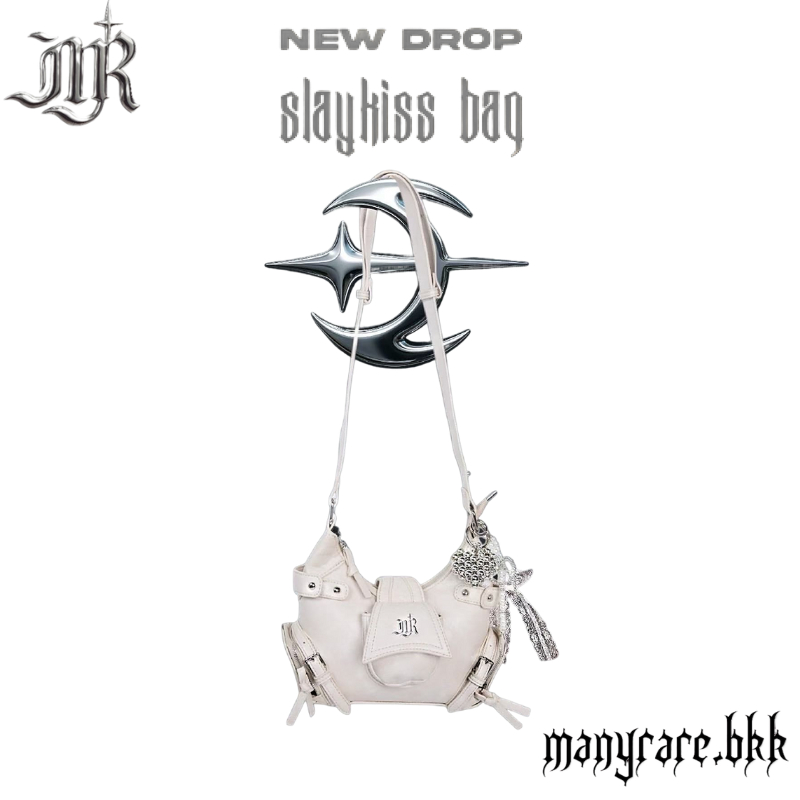 Free keychain Manyrare Slaykiss Bag Brown /Black /Jeans Bag กระเป๋าแฟชั่น ที่สวย เท่ หวาน ซน Manyrare.bkk – โปรปัง