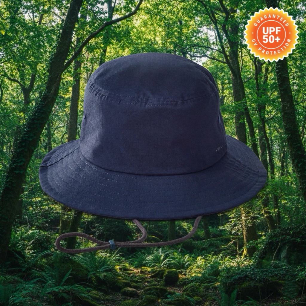 หมวกเดินป่าป้องกันรังสี UV รุ่น Travel100 (สีกรมท่า) FORCLAZ