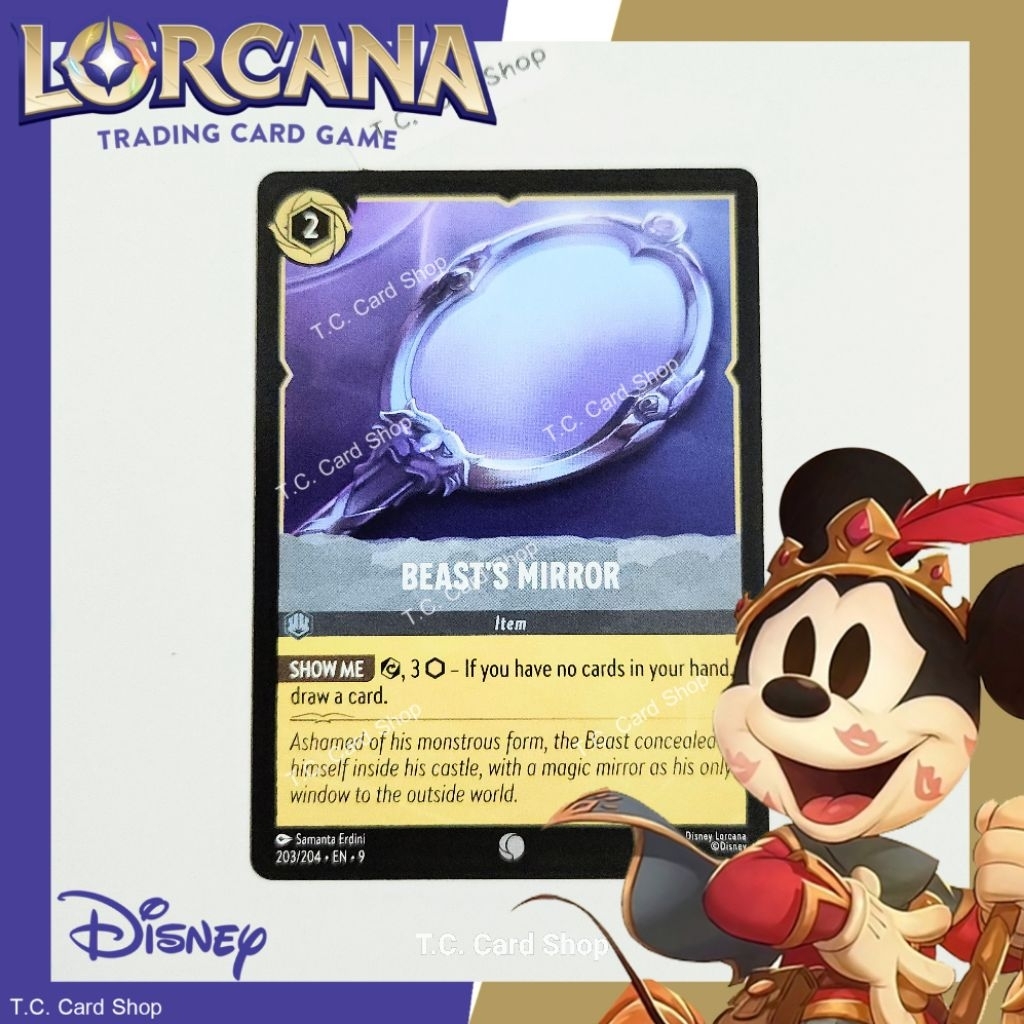 Beast's Mirror - EN9 203/204 C - Disney Lorcana (ดิสนีย์ ลอร์คาน่า) (Fabled)