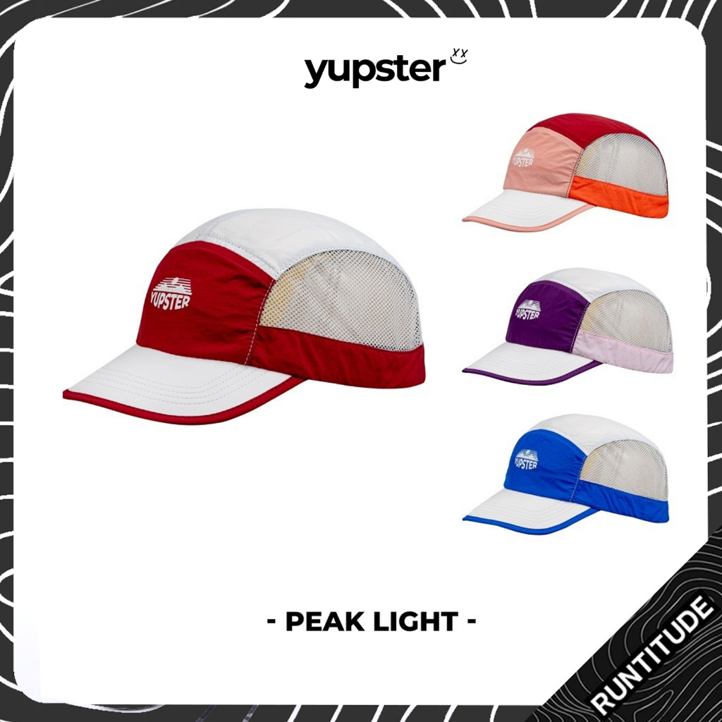 yupster  หมวกวิ่ง Duckbill Cap รุ่น PEAK LIGHT : 4 สี  ระบายอากาศดี ของแท้ จำนวนจำกัด