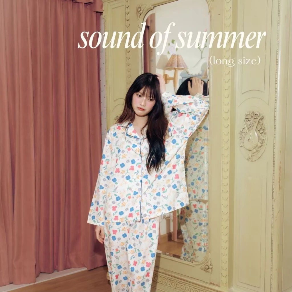 ชุดนอน Nemuri Pajama ชุดนอนน่ารัก ผ้าไหมอิตาลี เบา ใส่สบาย ลายน่ารัก ฟรีไซส์ thumbnail 9