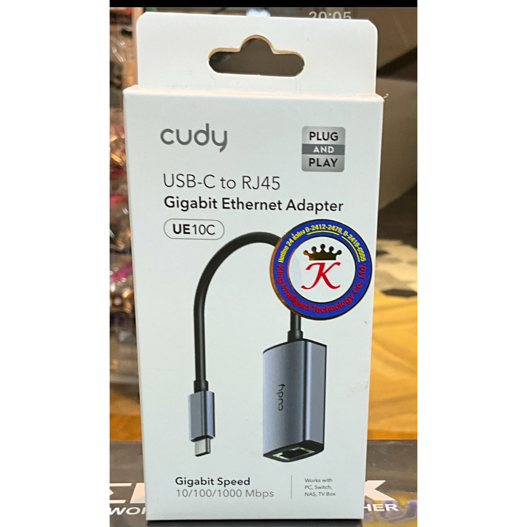 Cudy usb-c to rj45 gigabit Ethernet a/d