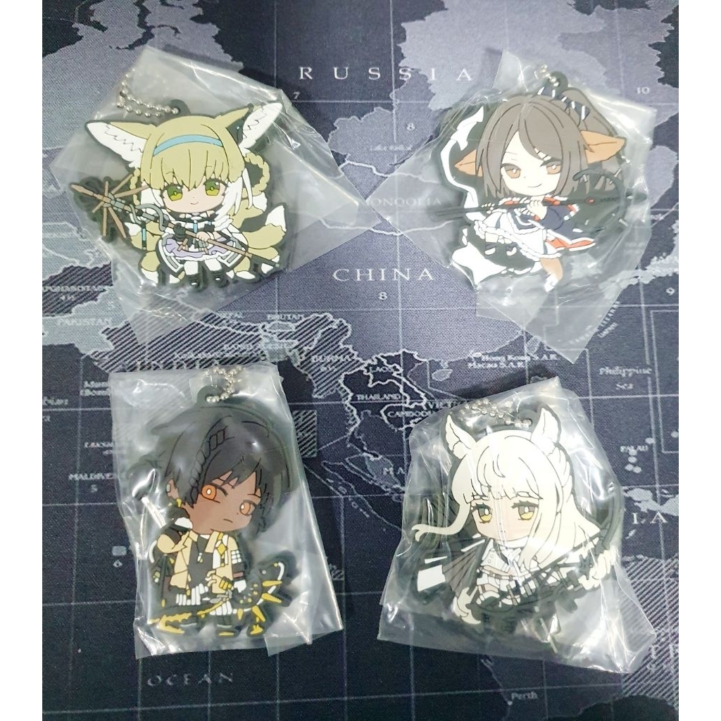 [ของแท้] พวงกุญแจ (Rubber Key Chain) - Arknights (Gashapon)