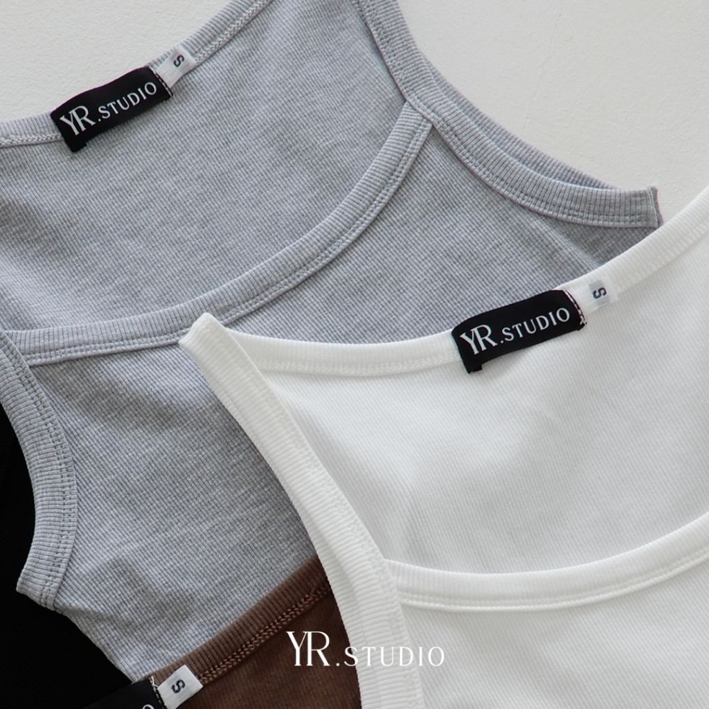 CAMI TANK TOP  (ราคา 290 ) เสื้อกล้ามสายเดี่ยวผ้าเรียบ เท่ มินิมอล ใส่ง่ายได้ทุกวัน และมีหลายสีหลายไซค์ รูปที่ 6