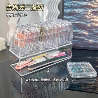 กล่องอะคริลิคใสเก็บเล็บ เพิ่มความลักซ์ชัวรี่ สินค้าพร้อมส่ง