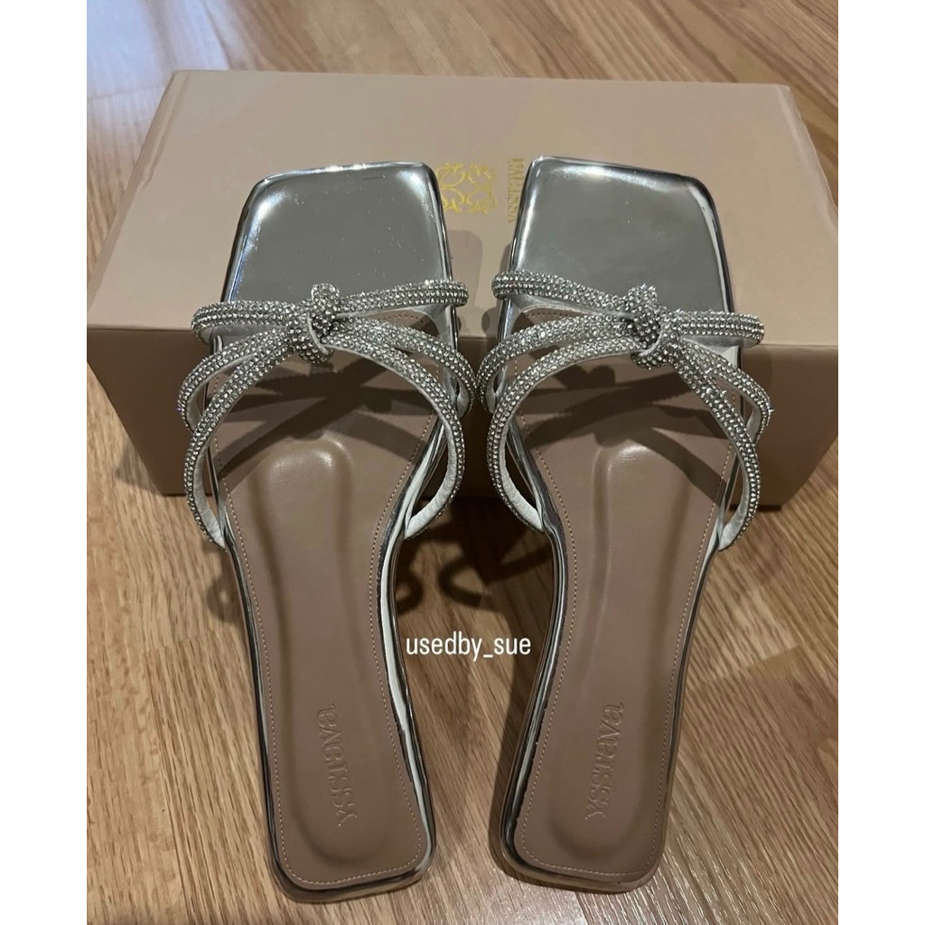 รองเท้าแตะ ELLA - Sparkly sandals 🩶✨ brand : ysstava.studio