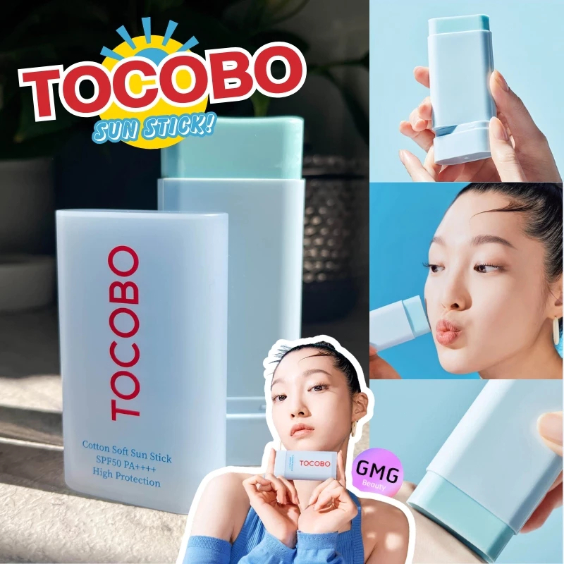 TOCOBO Cotton Soft Sun Stick SPF50+ PA++++ 19g / Cica Cooling Sun Stick 18g
