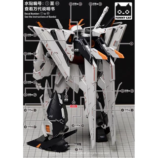 ⬜️ดีคอลน้ำ GHOST HG Decal HG 1/144 RX-105 XI GUNDAM FUNNEL SET EFFECT SET เรืองแสงแบล็คไลท์
