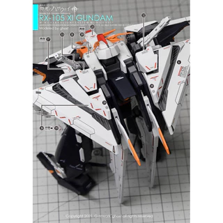 ⬜️ดีคอลน้ำ GHOST HG Decal HG 1/144 RX-105 XI GUNDAM FUNNEL SET EFFECT SET เรืองแสงแบล็คไลท์