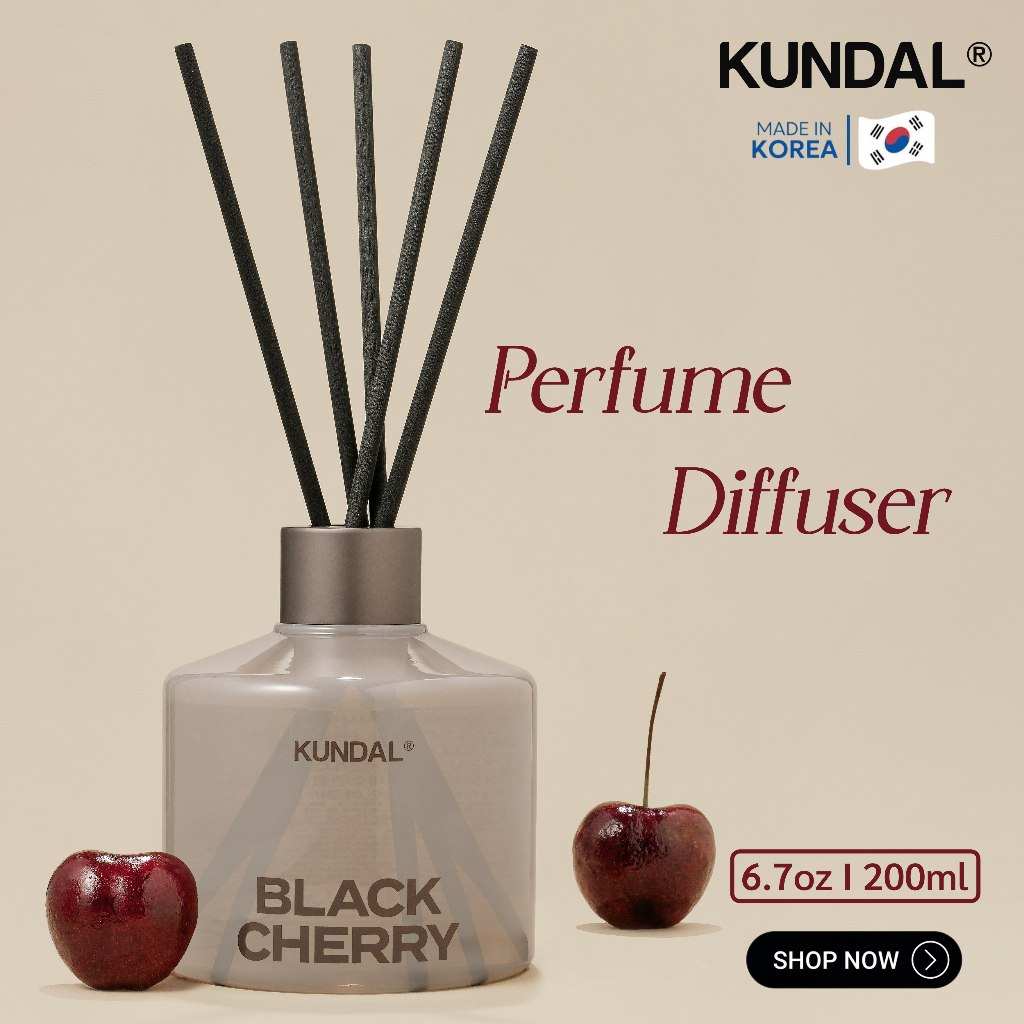 KUNDAL ก้านไม้หอม ปรับอากาศ Perfume Diffuser ขนาด 𝟐𝟎𝟎𝐦𝐥  ดิฟฟิวเซอร์ แบรนด์ดังจากเกาหลี ของแท้ 100%