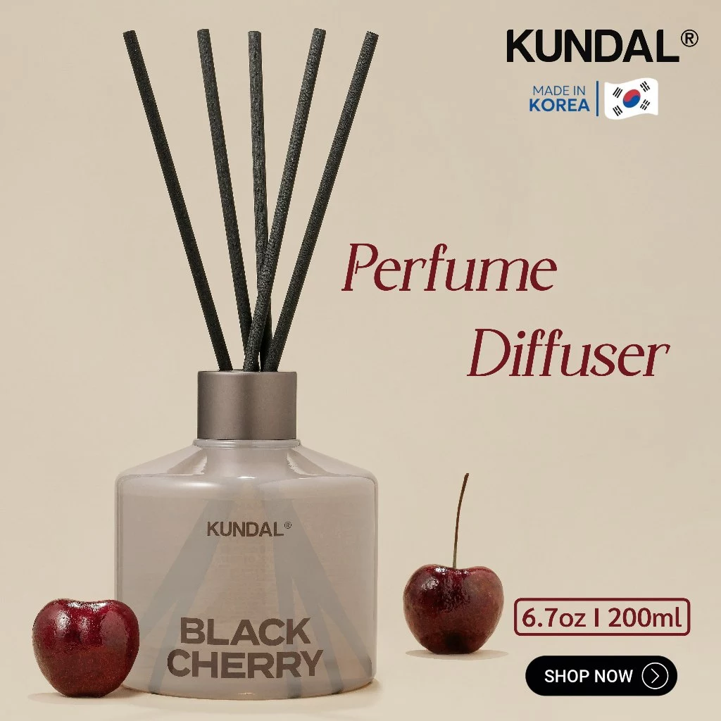 KUNDAL ก้านไม้หอม ปรับอากาศ Perfume Diffuser ขนาด 𝟐𝟎𝟎𝐦𝐥 ดิฟฟิวเซอร์ แบรนด์ดังจากเกาหลี ของแท้ 100%